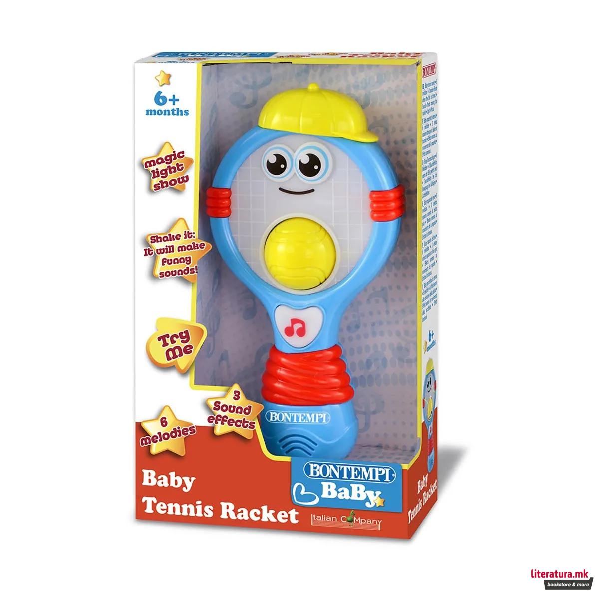 Сет од 2 музички играчки, Baby, Pizza Cutter/Tennis Racket