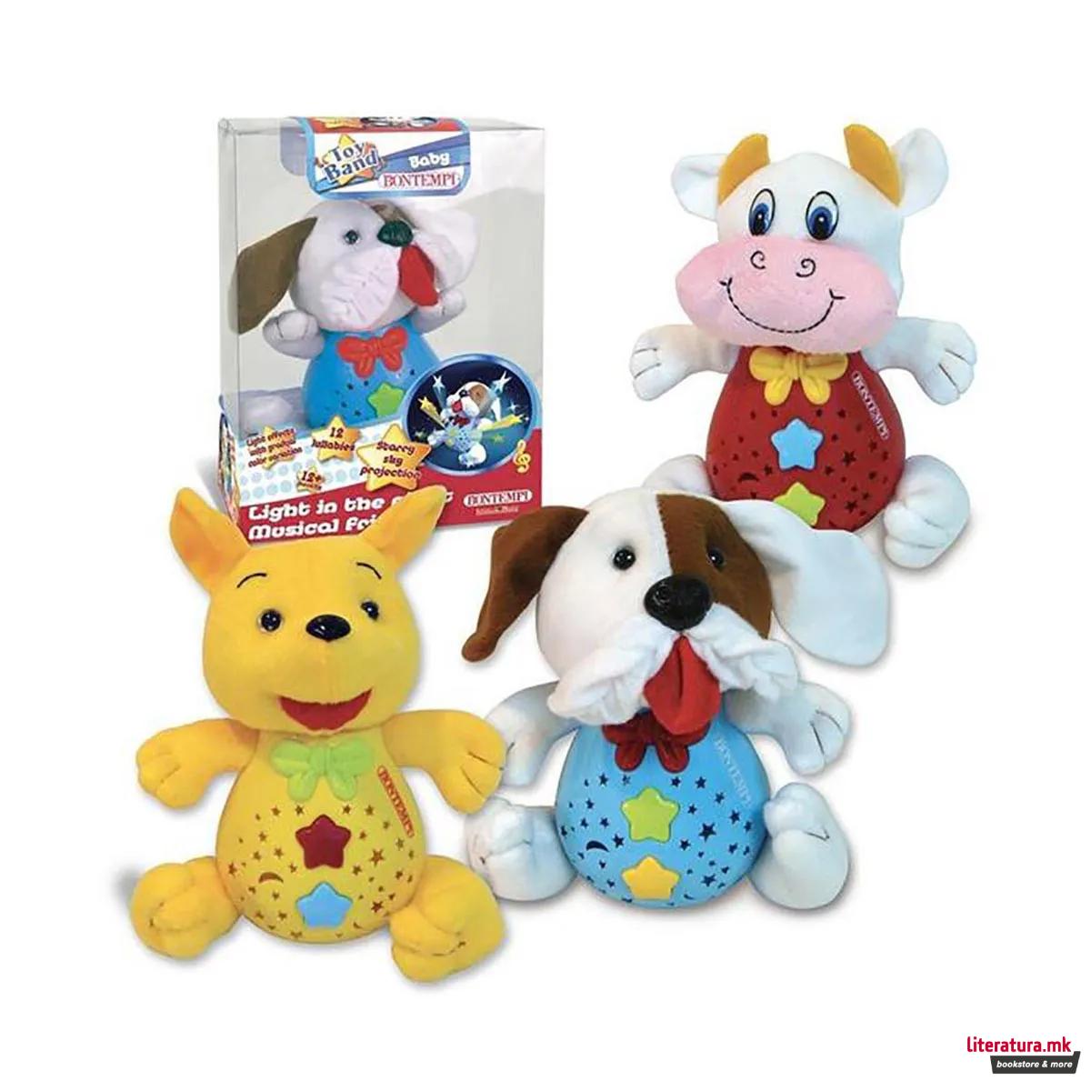 Плишана музичка играчка, Toy Band Baby, Light in the night Musical Friends