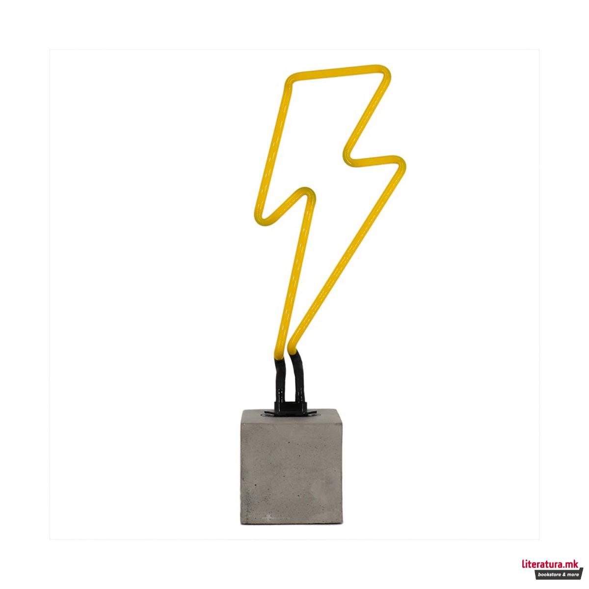 Неонски знак, Neon 'Lightning' Sign