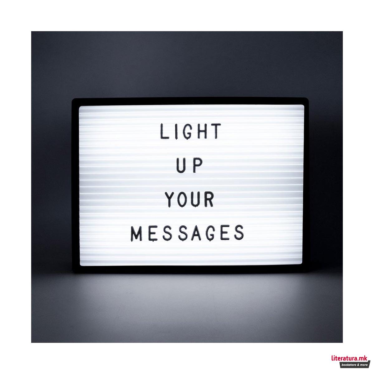 Табла со букви - LED, Light Up Letter Board A4