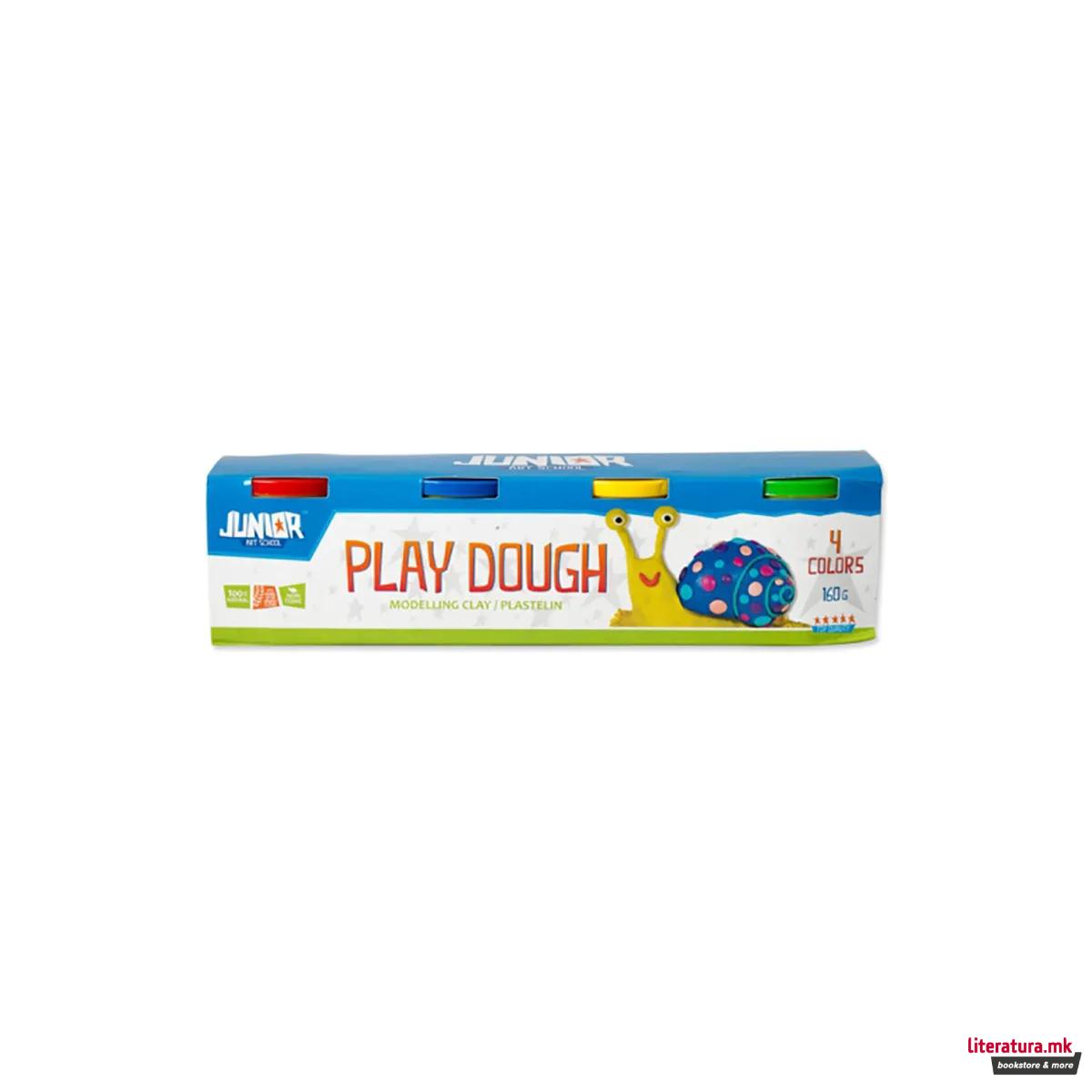 Тесто за моделирање, Statovac, Junior, Play Dough, 160g, 4 бои