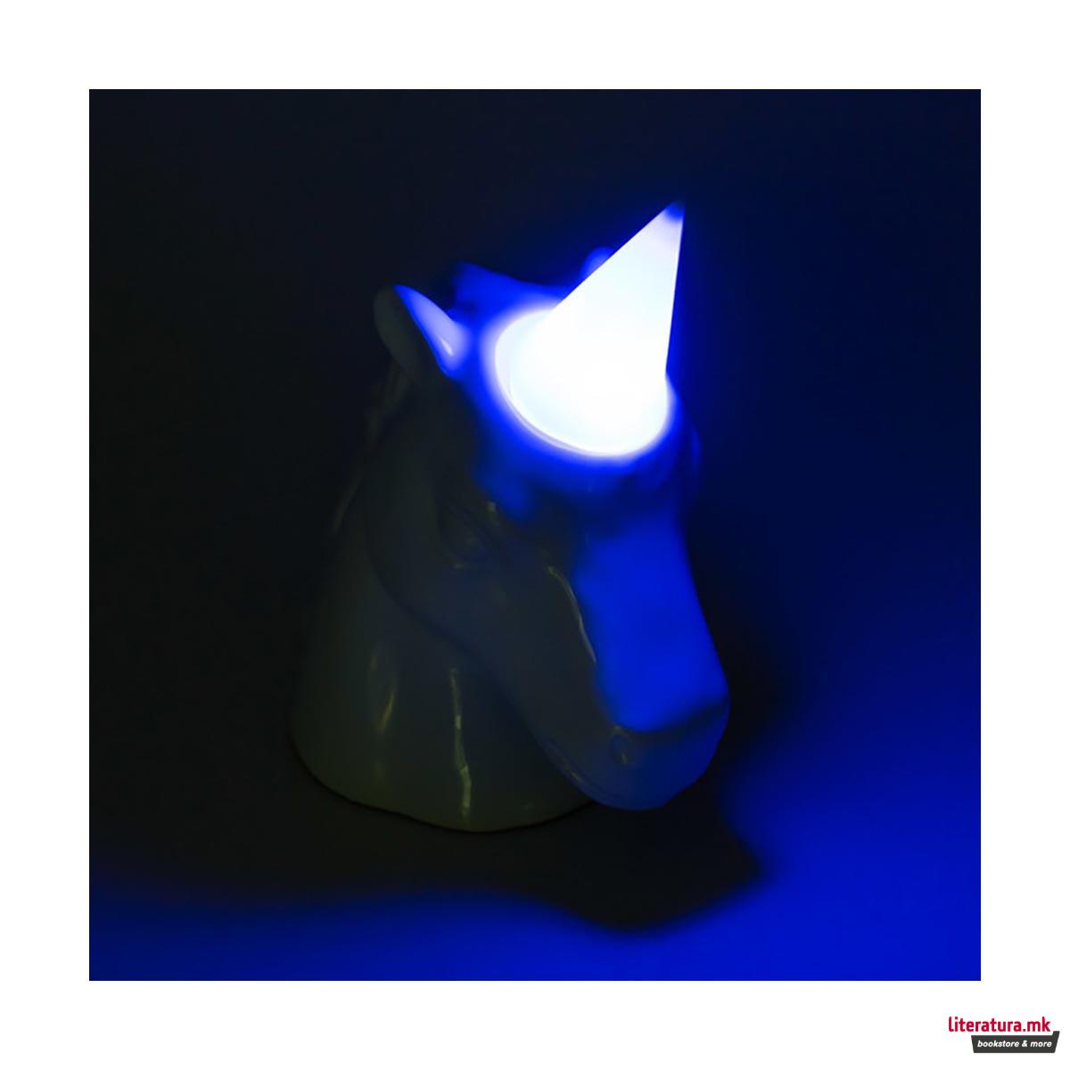 Касичка за пари со ламба, Unicorn, бела