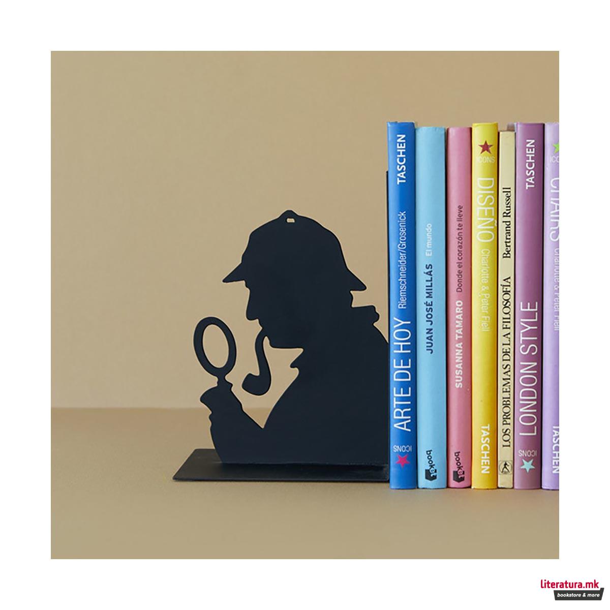 Држач за книги, Sherlock, црн