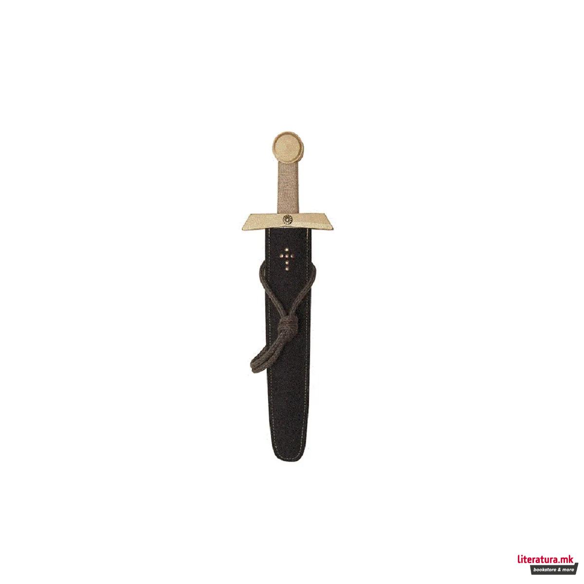 Сет церемонијален меч и футрола, Excalibur, 50cm