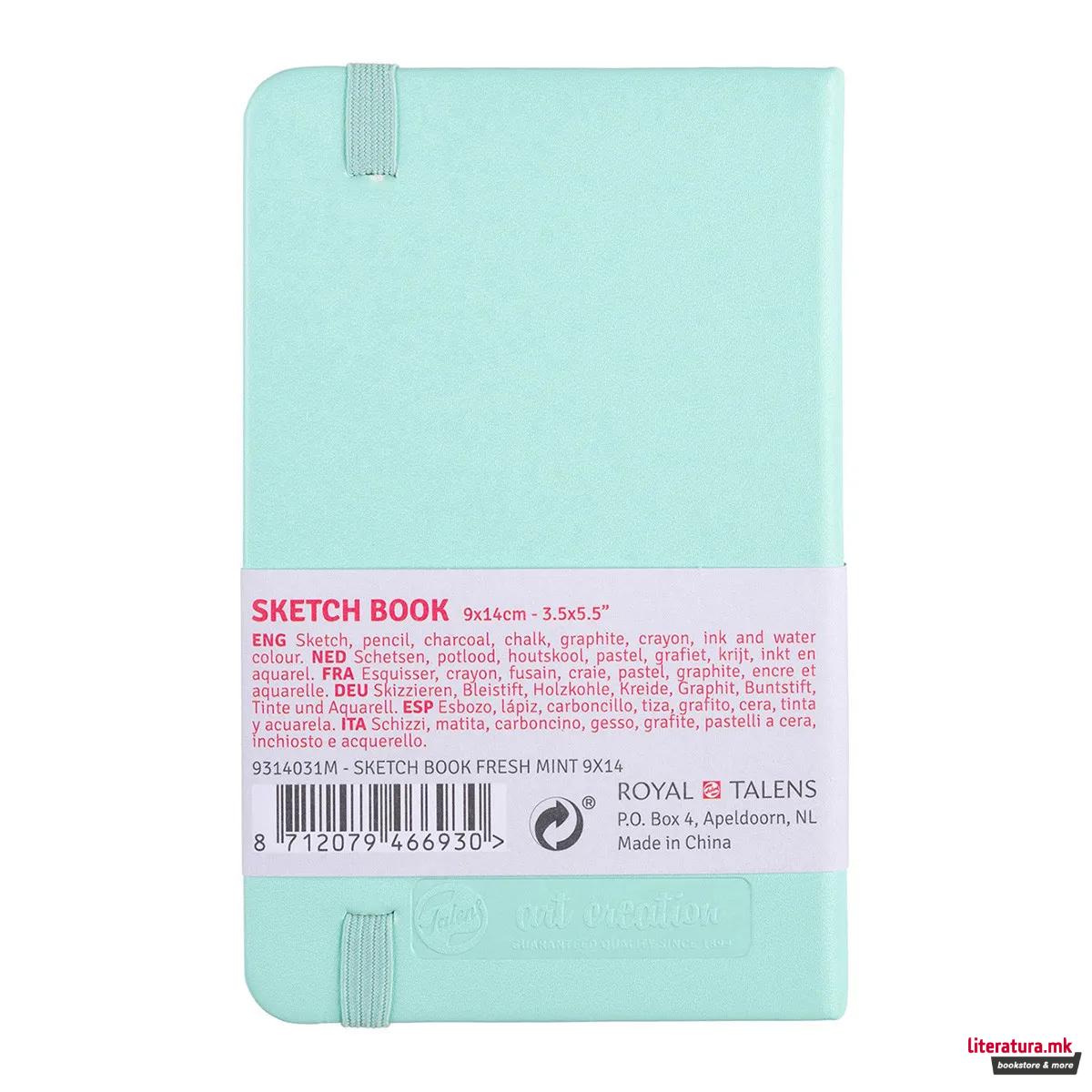 Скицник, Talens Art Creation, 9 x 14 цм, fresh mint 