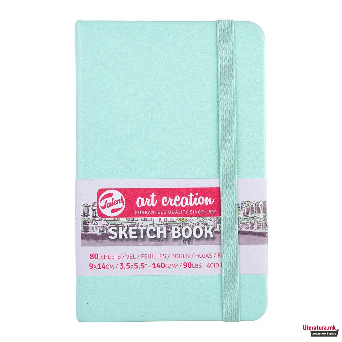 Скицник, Talens Art Creation, 9 x 14 цм, fresh mint 
