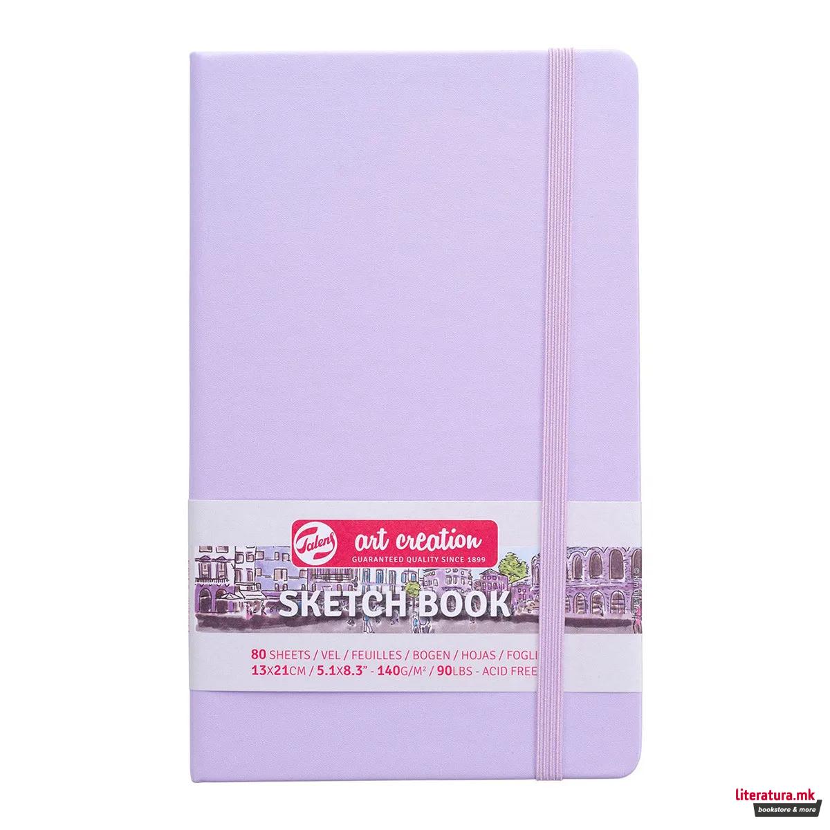 Скицник, Talens Art Creation, 13 x 21 цм, pastel violet 
