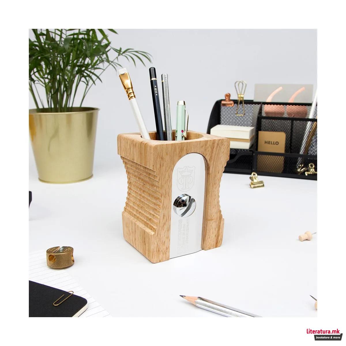 Организер за биро - Острилка, Sharpener Desk Tidy - Light