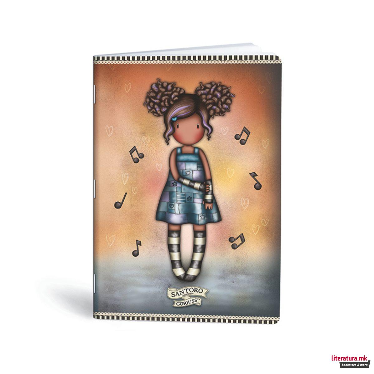 Тетратка, Lipa Mill/ Mar-Mar, Santoro - Gorjuss, A4, коцки