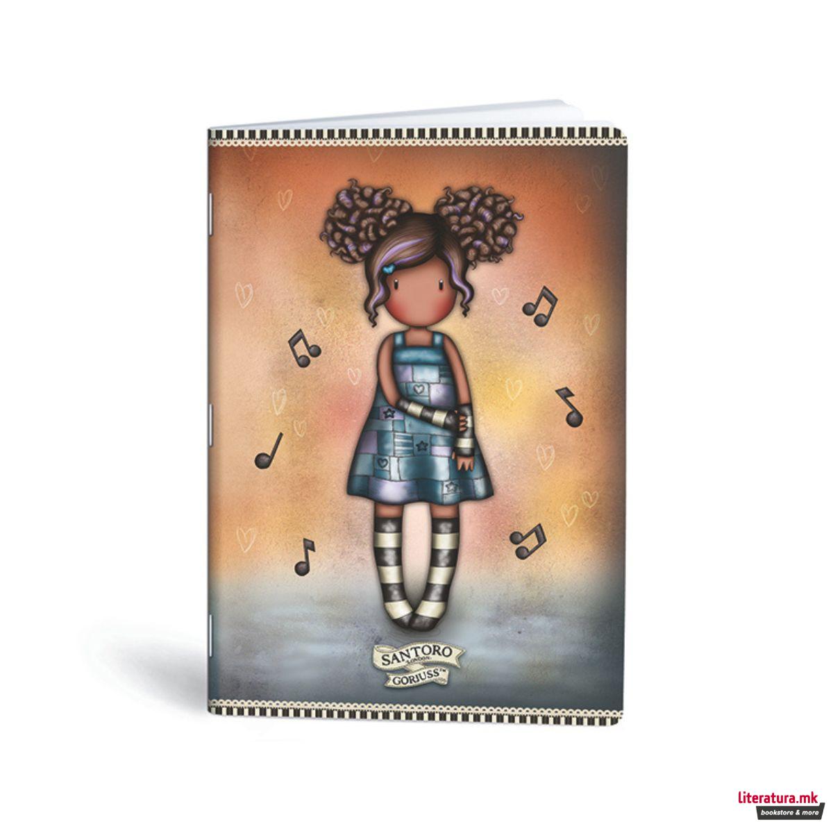 Тетратка, Lipa Mill/ Mar-Mar, Santoro - Gorjuss, A4, линии