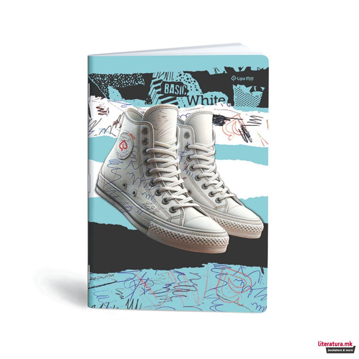 Тетратка, Lipa Mill/Mar-Mar, Premium - Sneakers, A4, коцки 