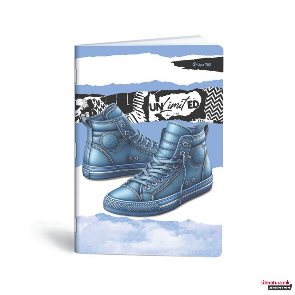 Тетратка, Lipa Mill/Mar-Mar, Premium - Sneakers, A4, линии 