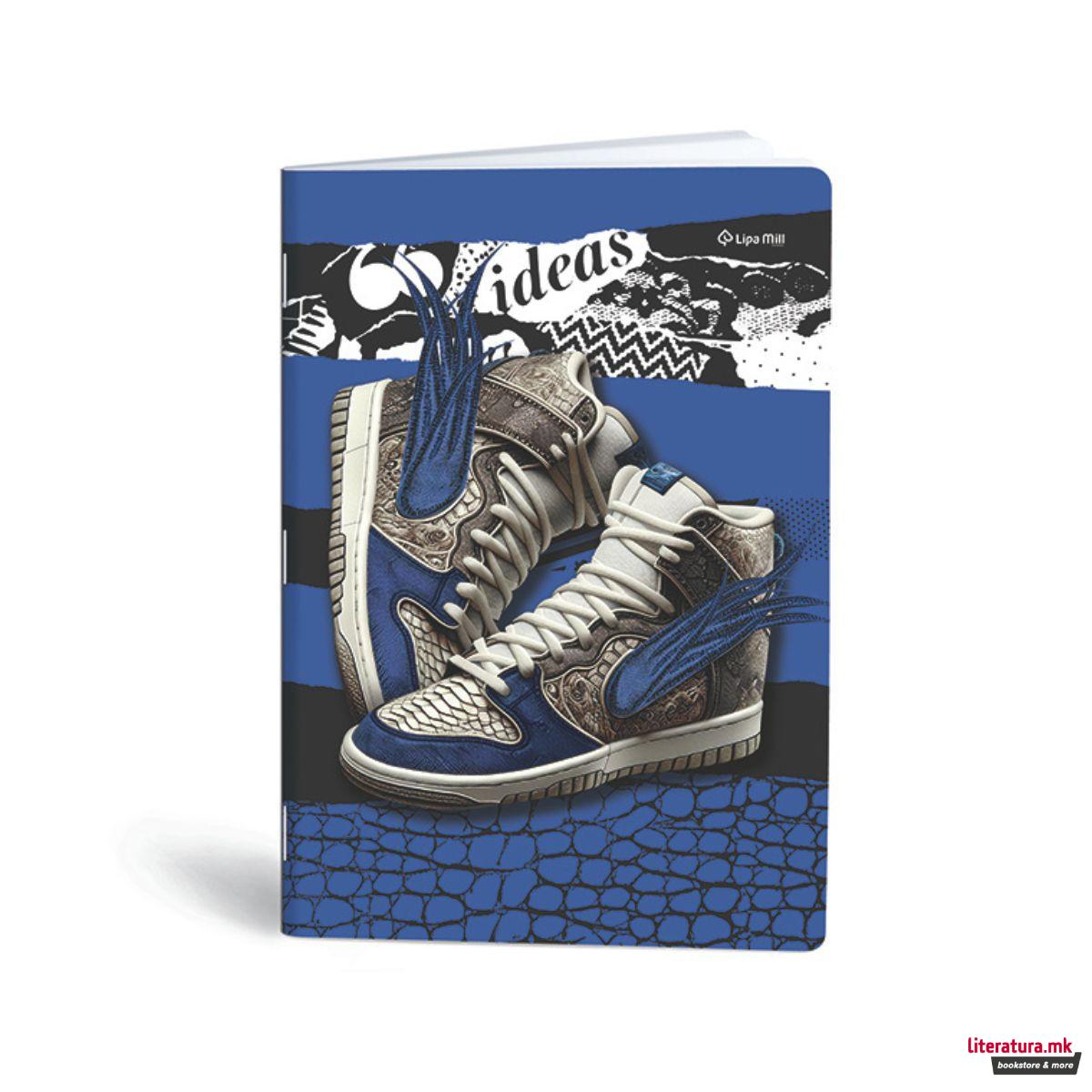 Тетратка, Lipa Mill/Mar-Mar, Premium - Sneakers, A4, линии 