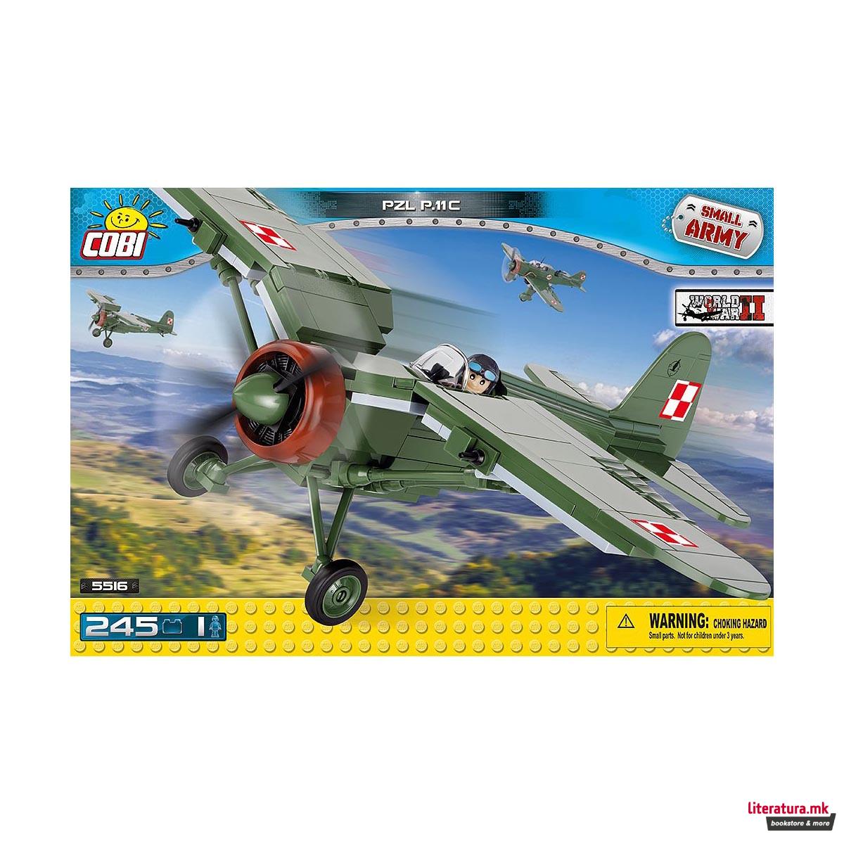 Коцки за градба, Small Army, PZL P.11C, 245 парчиња