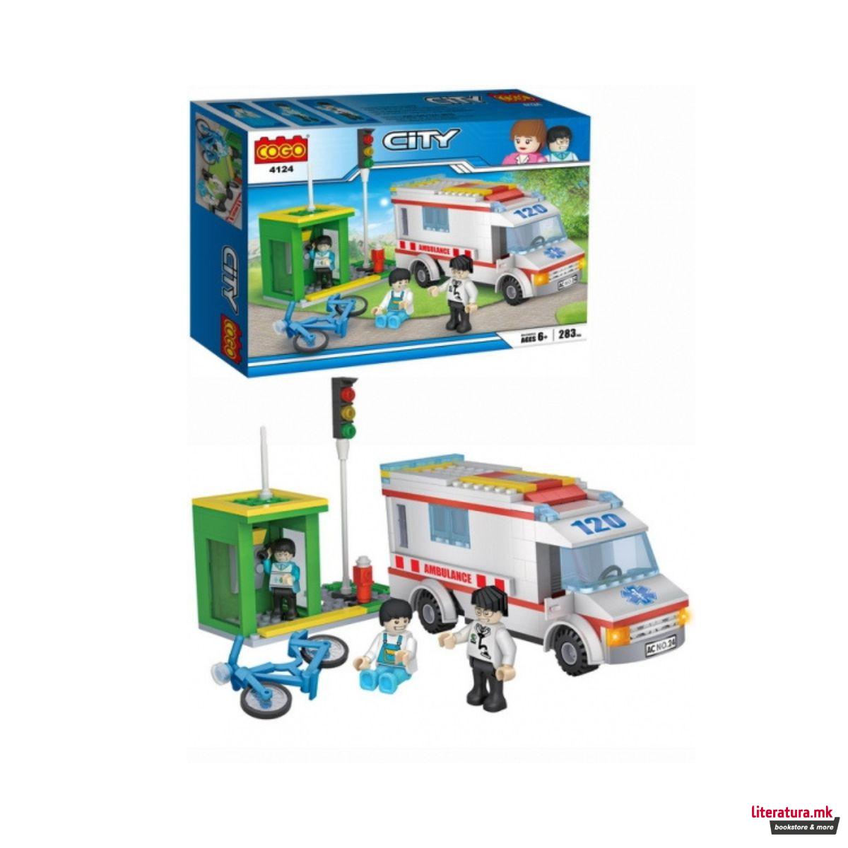 Коцки за градба, City, Hospital, 283 парчиња 