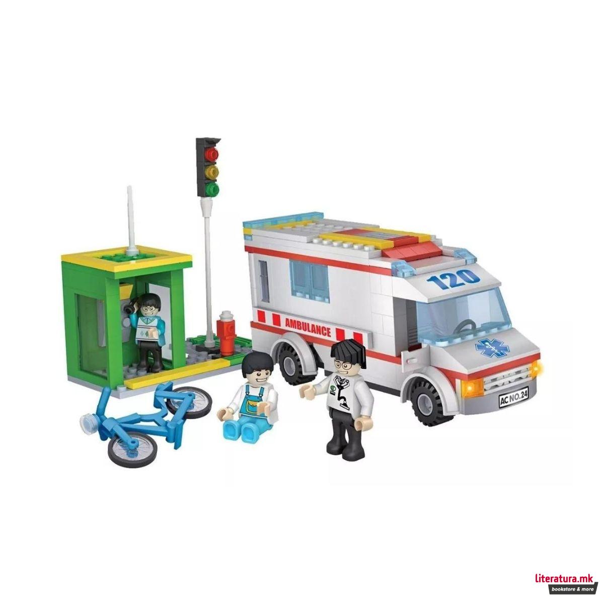 Коцки за градба, City, Hospital, 283 парчиња 