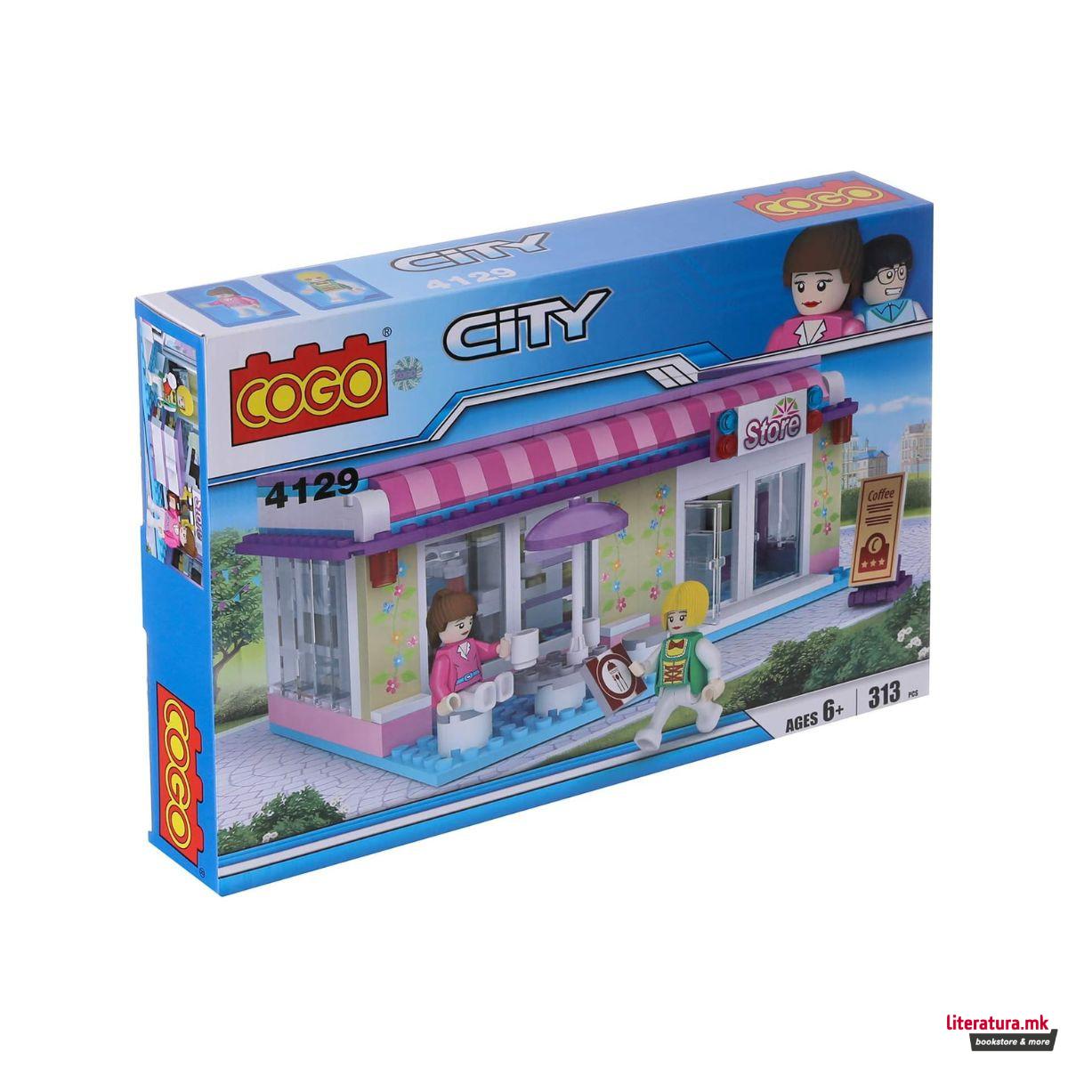 Коцки за градба, City, Coffee Store, 313 парчиња 