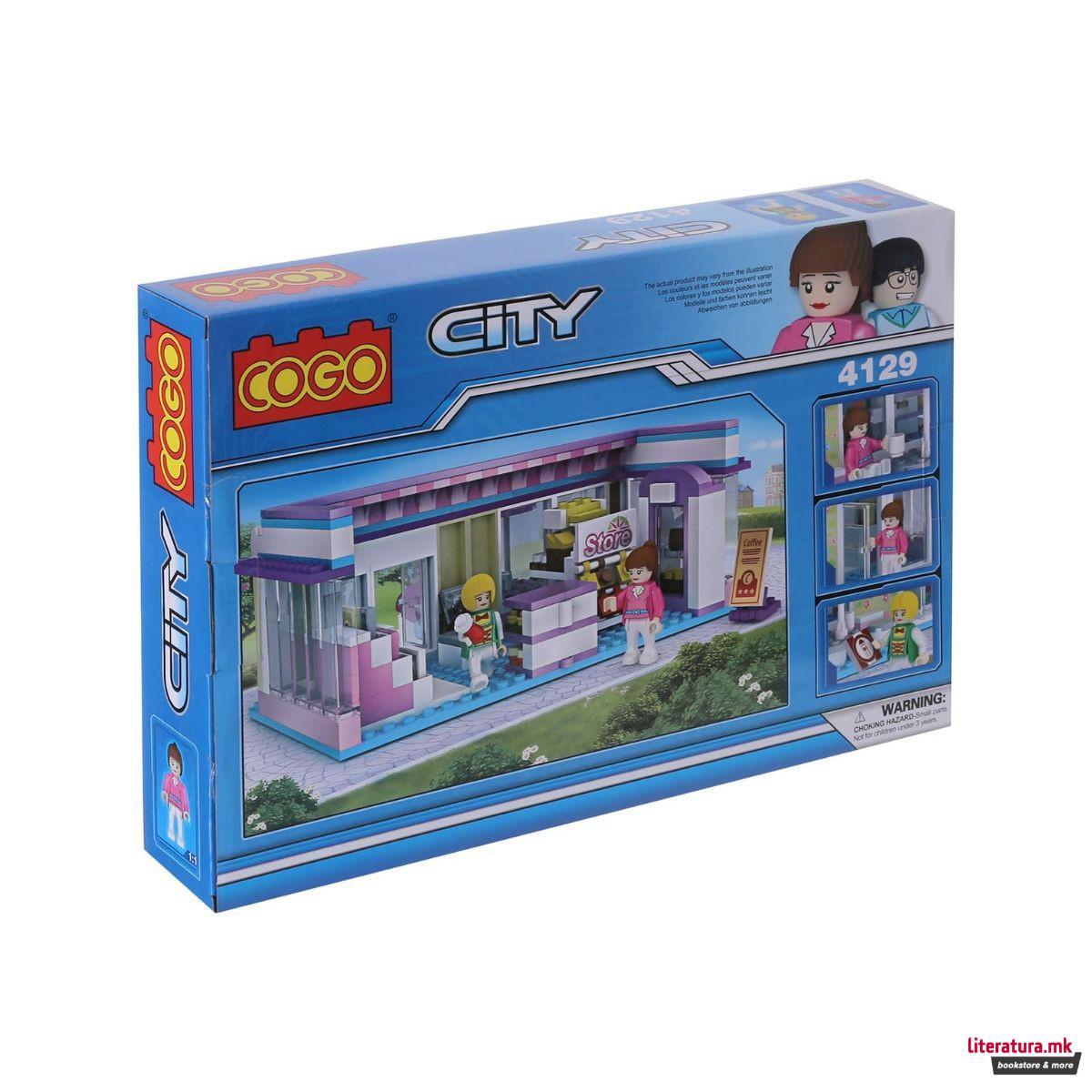 Коцки за градба, City, Coffee Store, 313 парчиња 