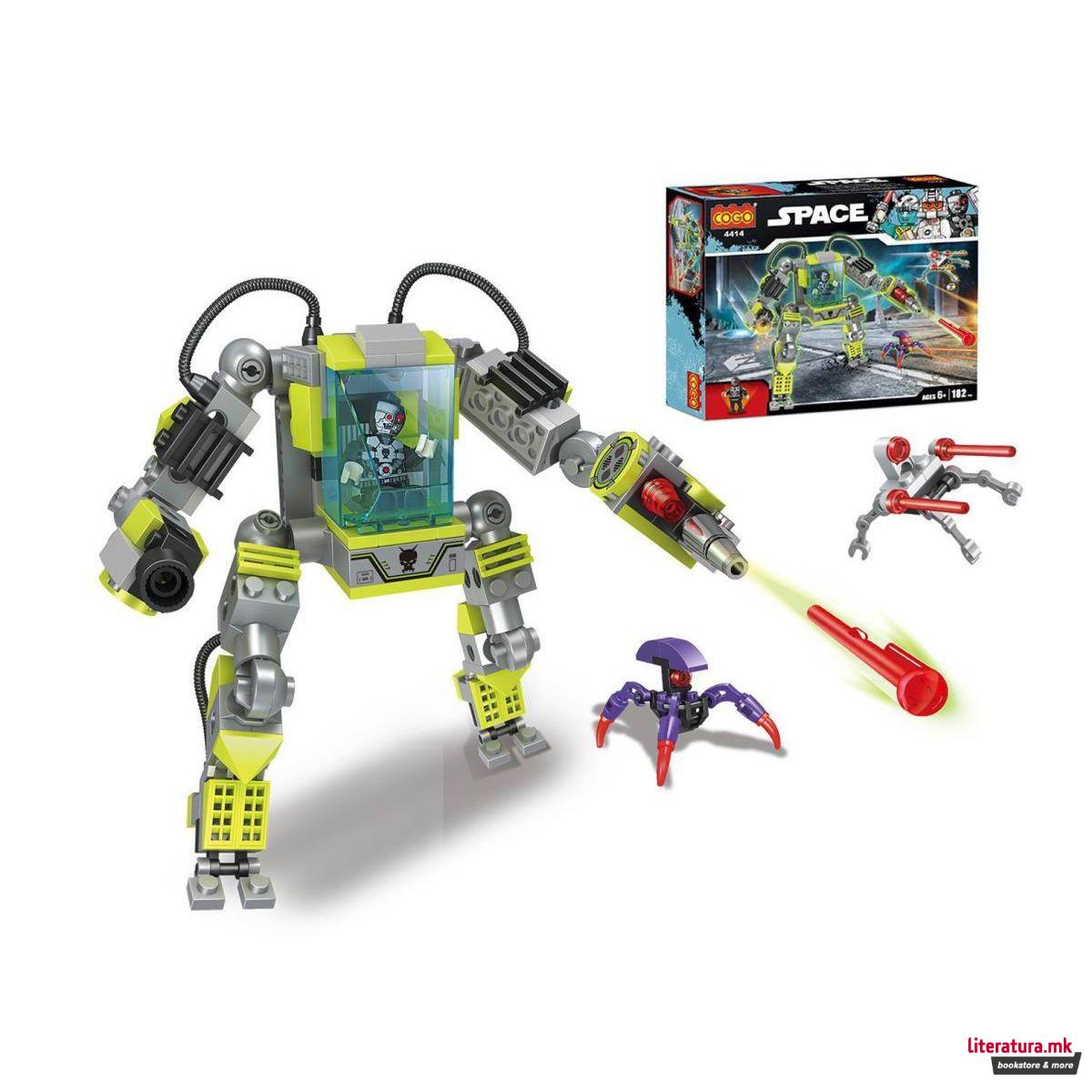 Коцки за градба, Space, Robot, 182 парчиња 