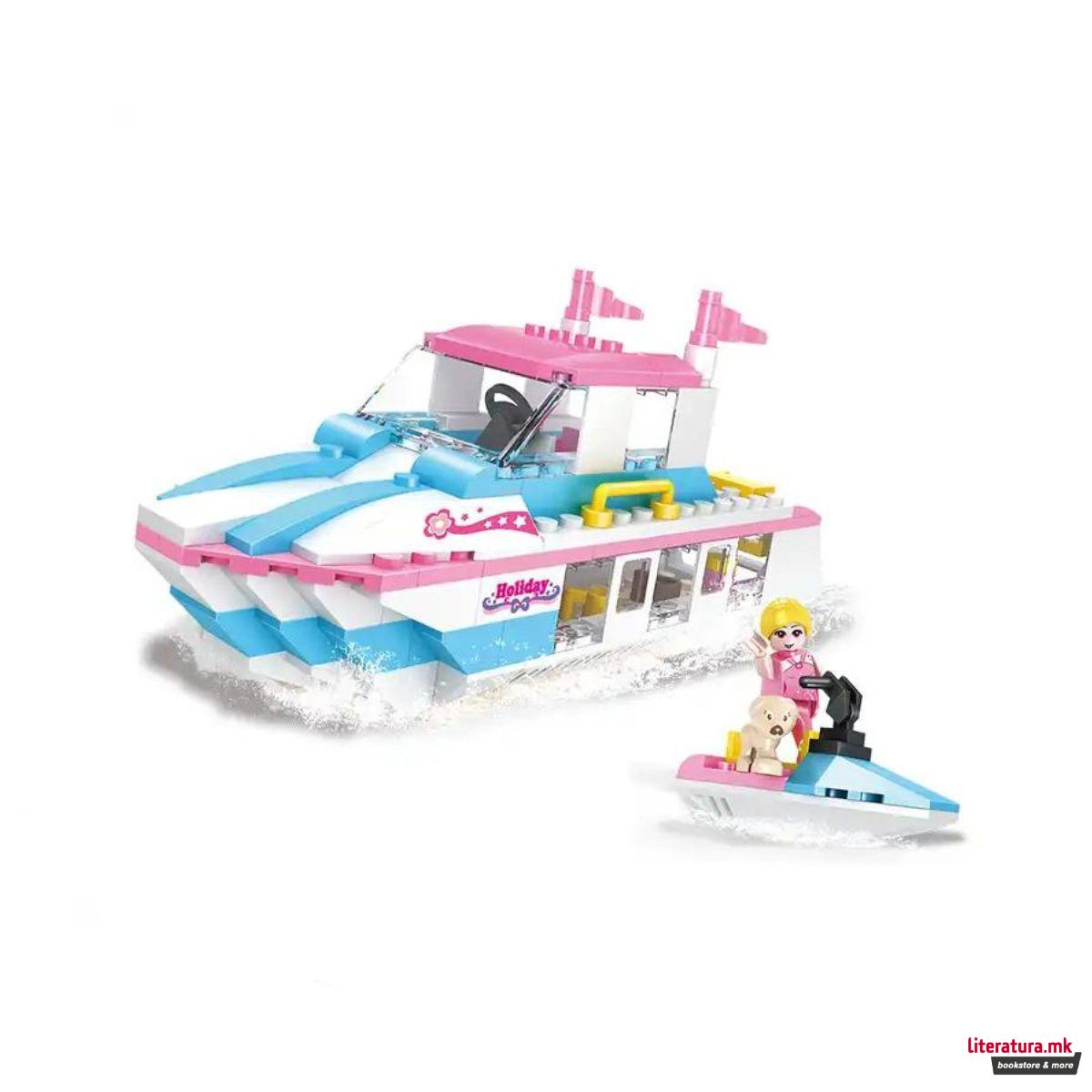 Коцки за градба, Girls, Luxury Yacht, 164 парчиња 