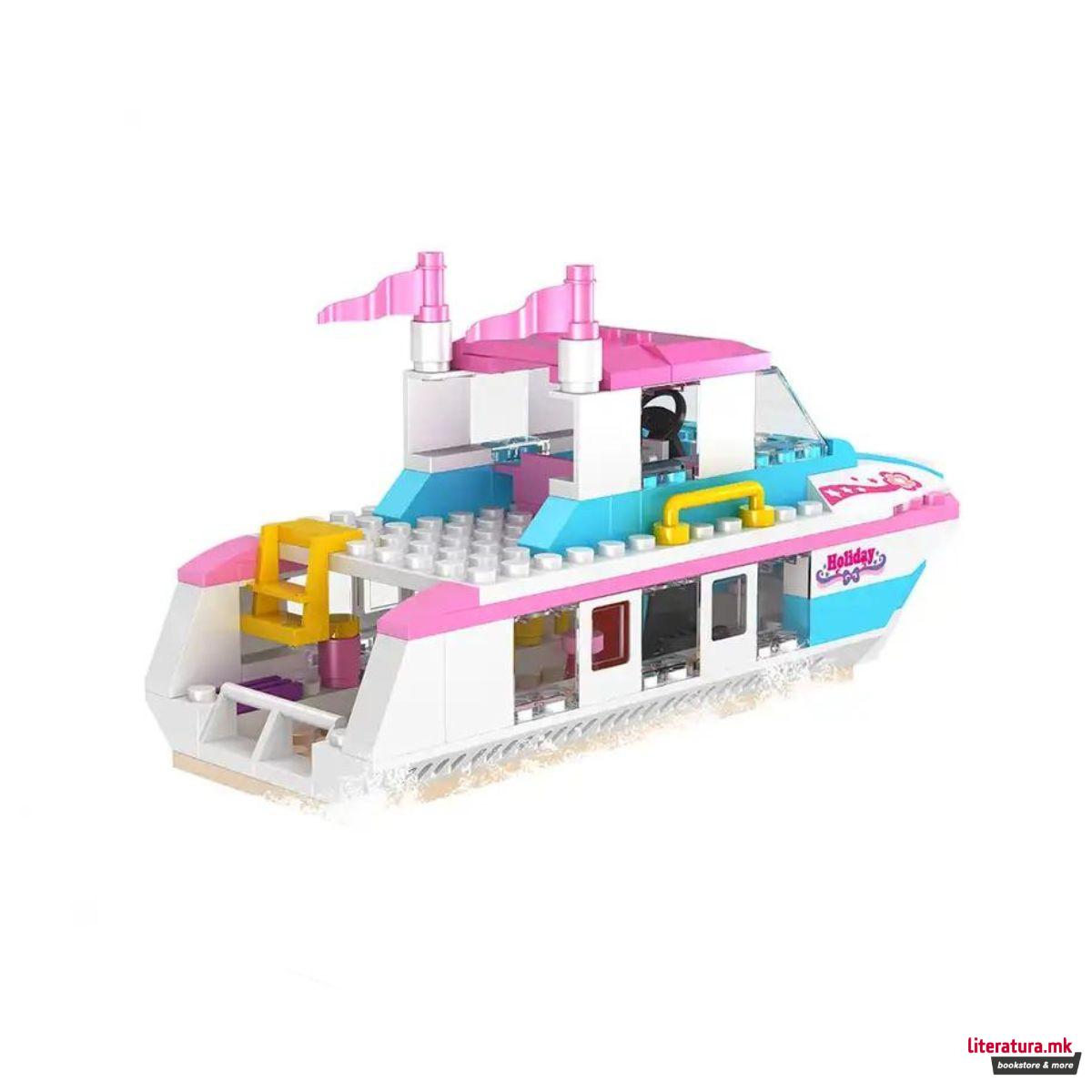 Коцки за градба, Girls, Luxury Yacht, 164 парчиња 