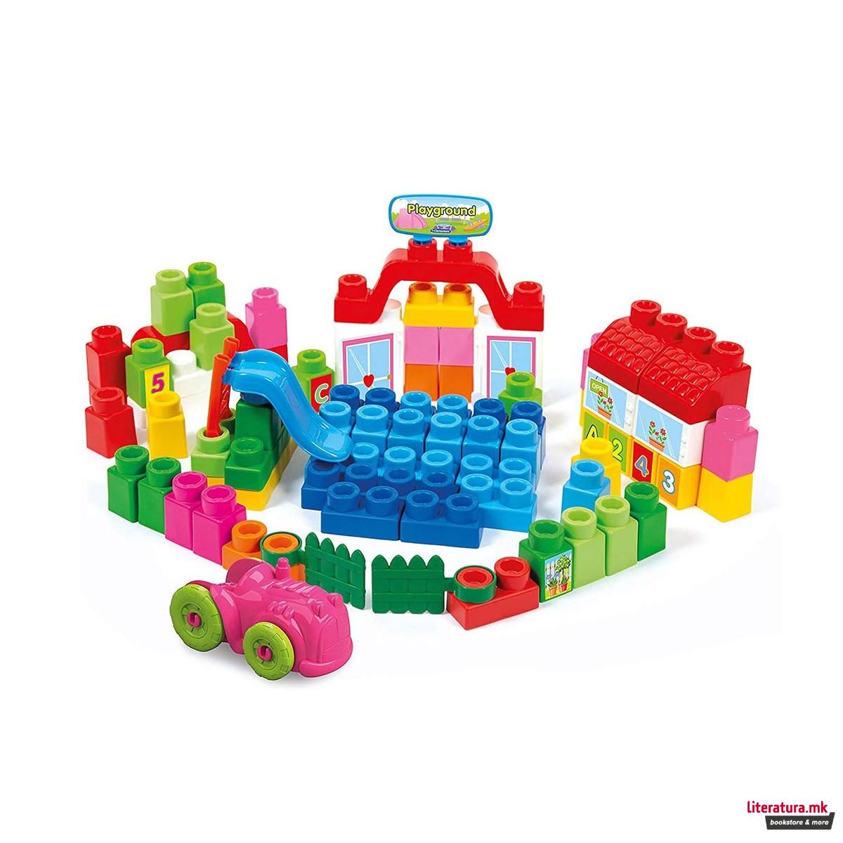 Сет за градба, Clemmy Plus Build and Create Box, 80 парчиња 