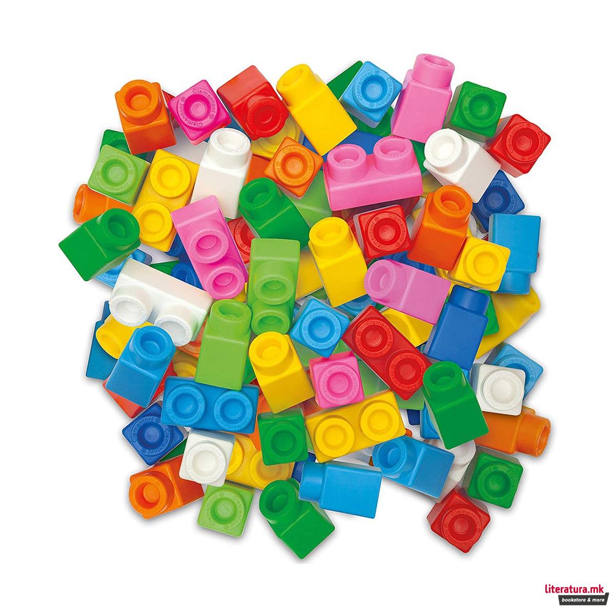 Сет за градба, Clemmy Plus Build and Create Box, 80 парчиња 