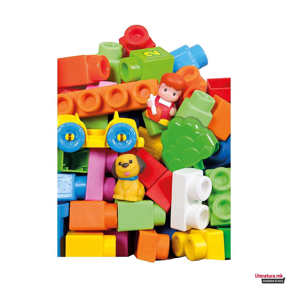 Сет за градба, Clemmy Plus Build and Create Box, 80 парчиња 