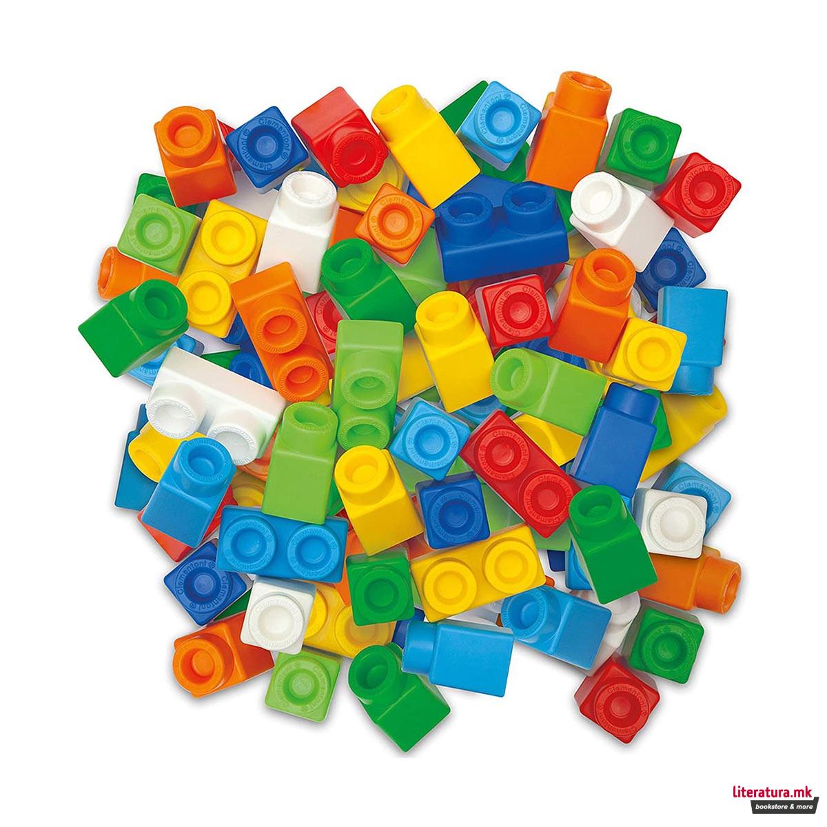 Сет за градба, Clemmy Plus Build and Create Box, 80 парчиња 