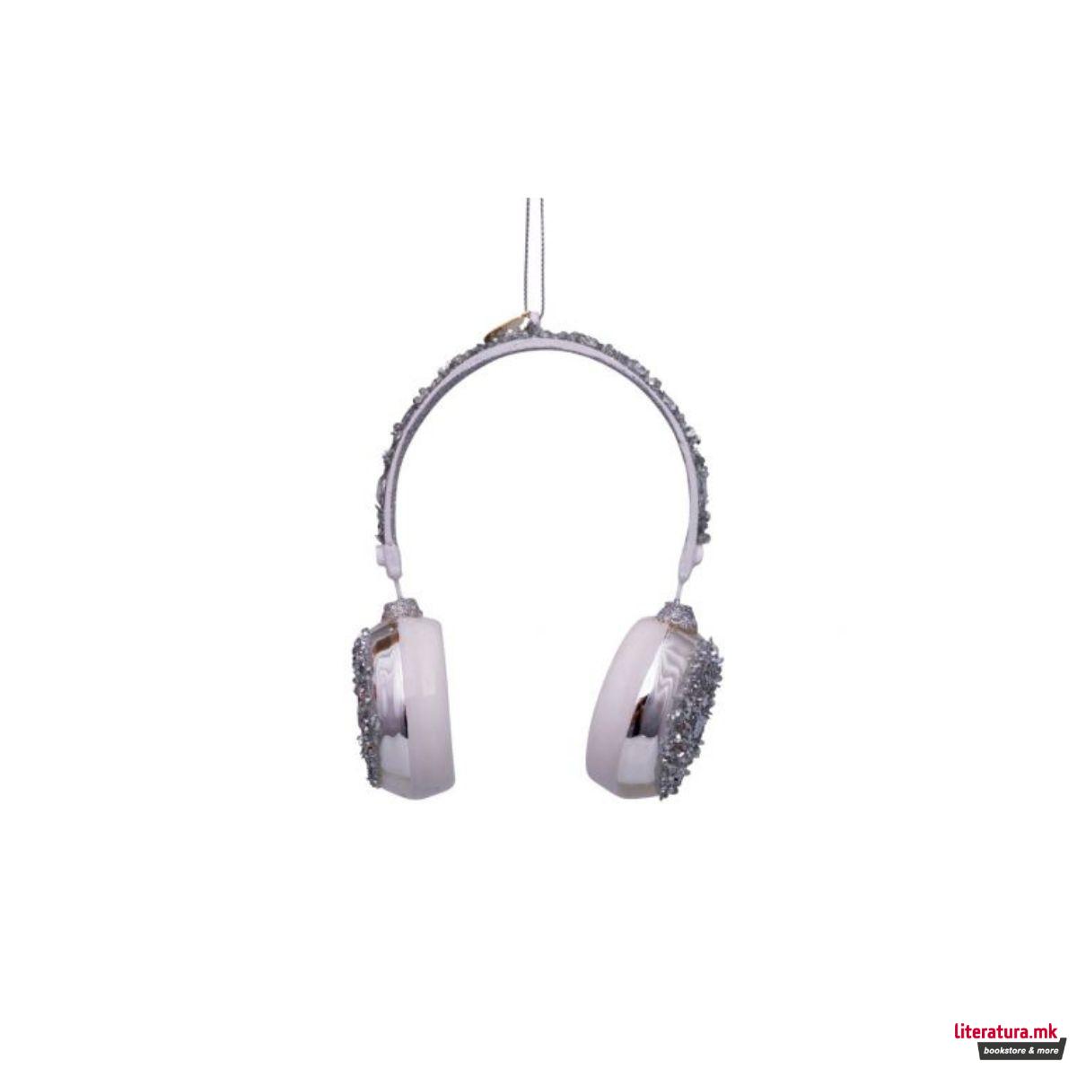 Лампион, Silver Headphones, 12cm 