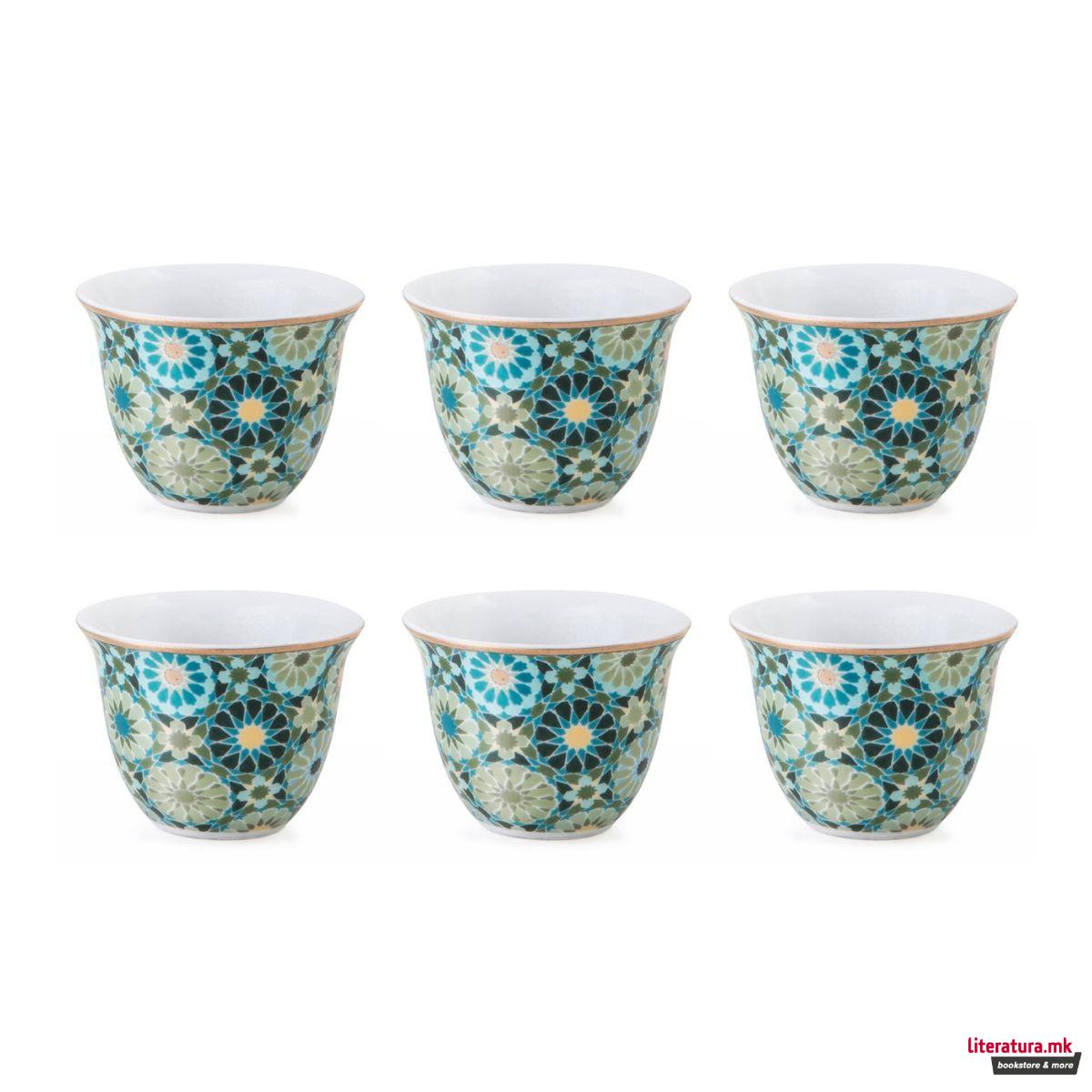 Сет од 6 шолји за кафе, Andalusia, 60ml 