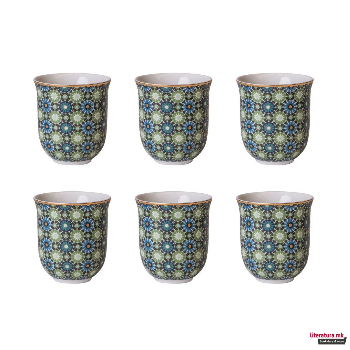 Сет од 6 шолји за кафе, Andalusia, 90ml