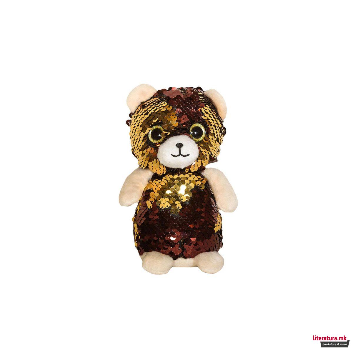 Плишана играчка - Мече со пулејки, 14 цм 