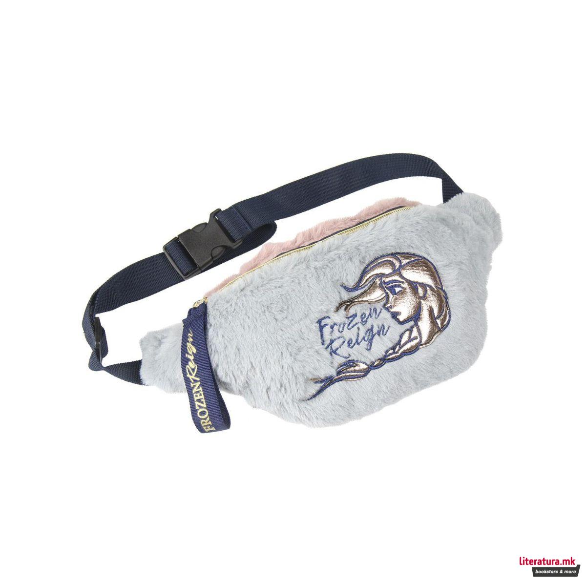 Чанта за на појас, Frozen, Frozen Reign, крзнестa, сино-розева 