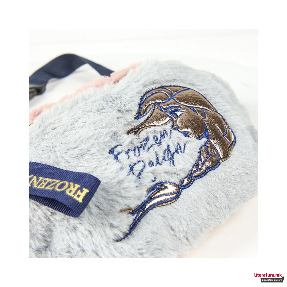 Чанта за на појас, Frozen, Frozen Reign, крзнестa, сино-розева 