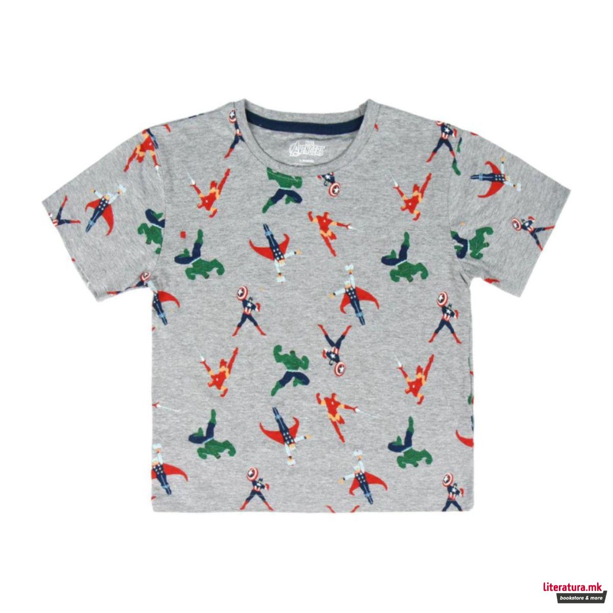 Детска маица, Marvel: Avengers - фигури, 1-2 години 