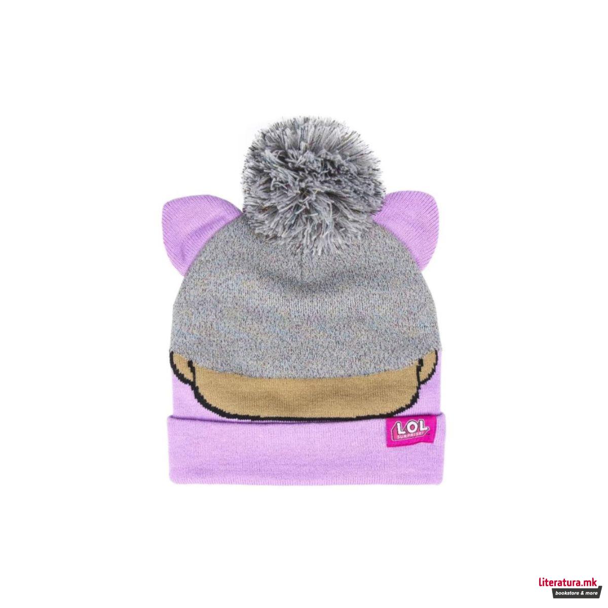Зимска капа, LOL, Surprise!, со апликации 