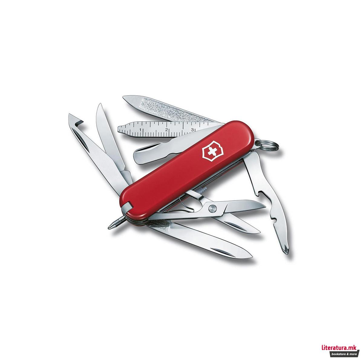 Џебно ноже со пенкало, Victorinox, Minichamp classic, 58мм, црвено 