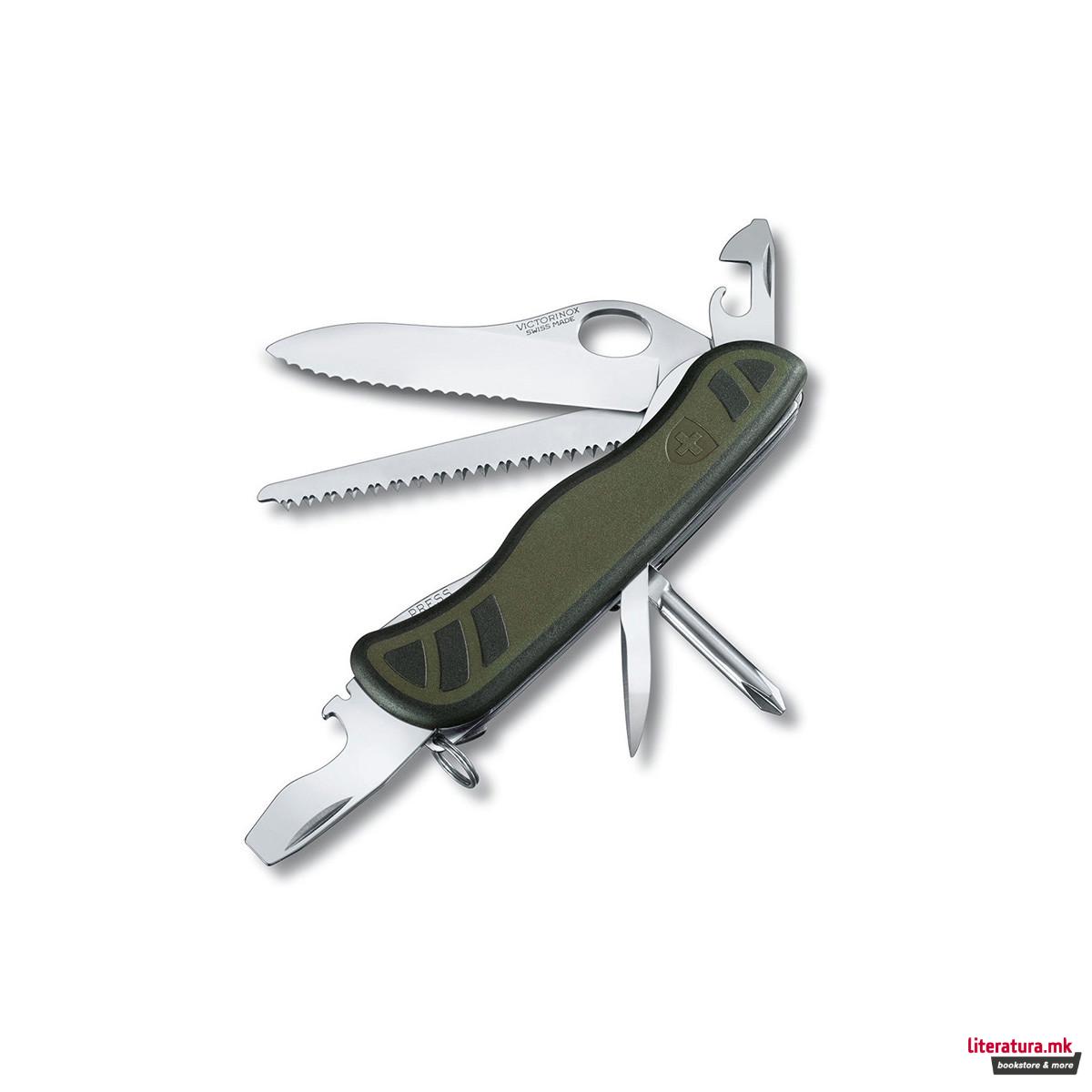 Џебно ноже, Victorinox, Swiss Soldier's Knife 08, 111мм, зеленo-црно 