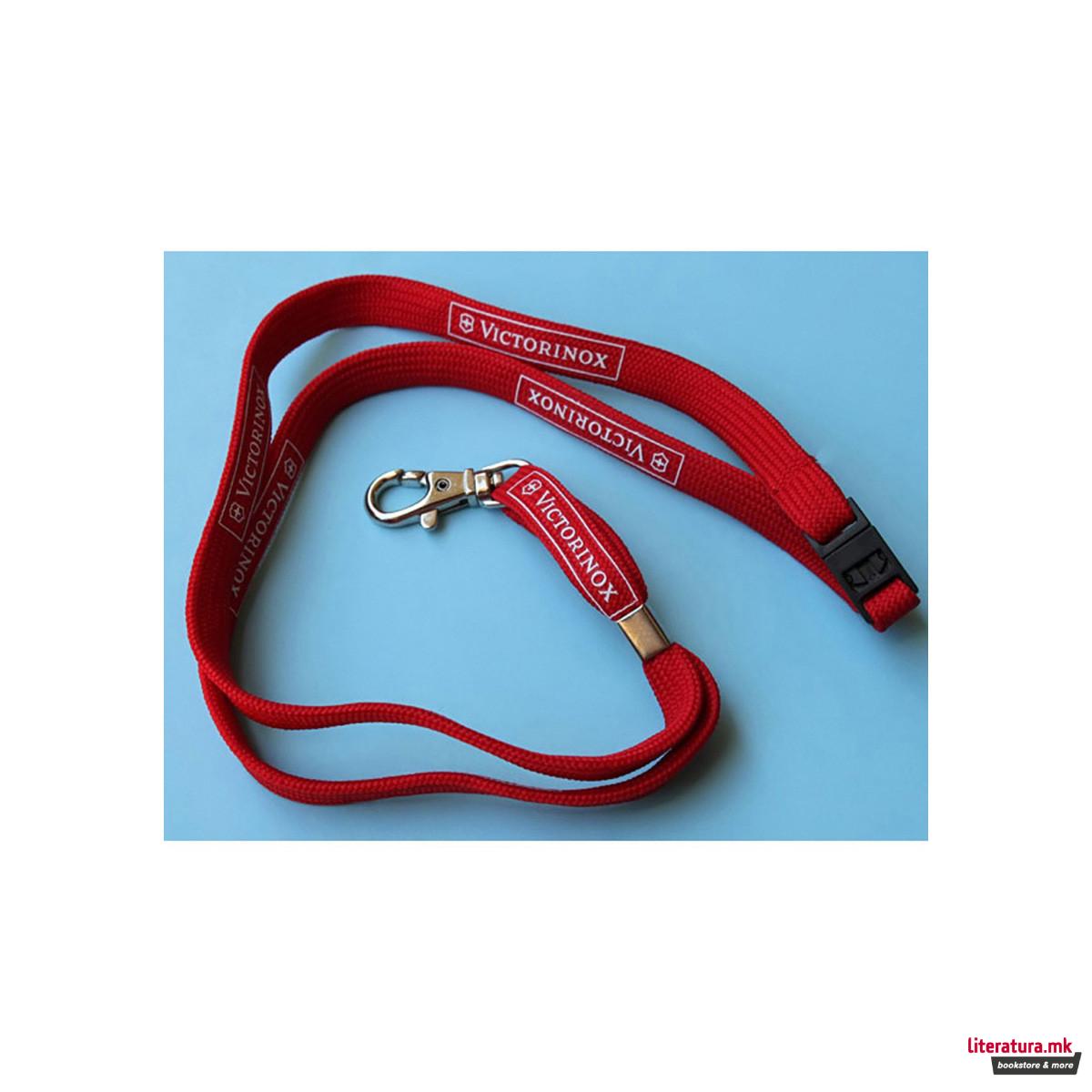 Приврзок со врвка, Victorinox, 120mm, црвен 