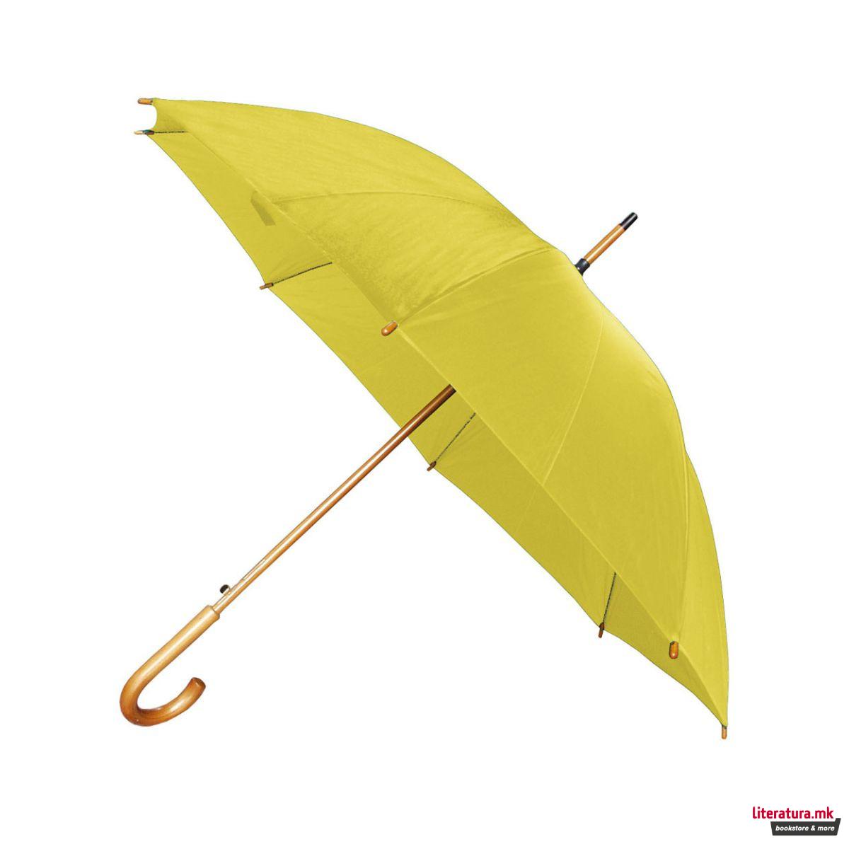 Чадор, Berg, Zeus, жолт, дрвена рачка, 105 цм 