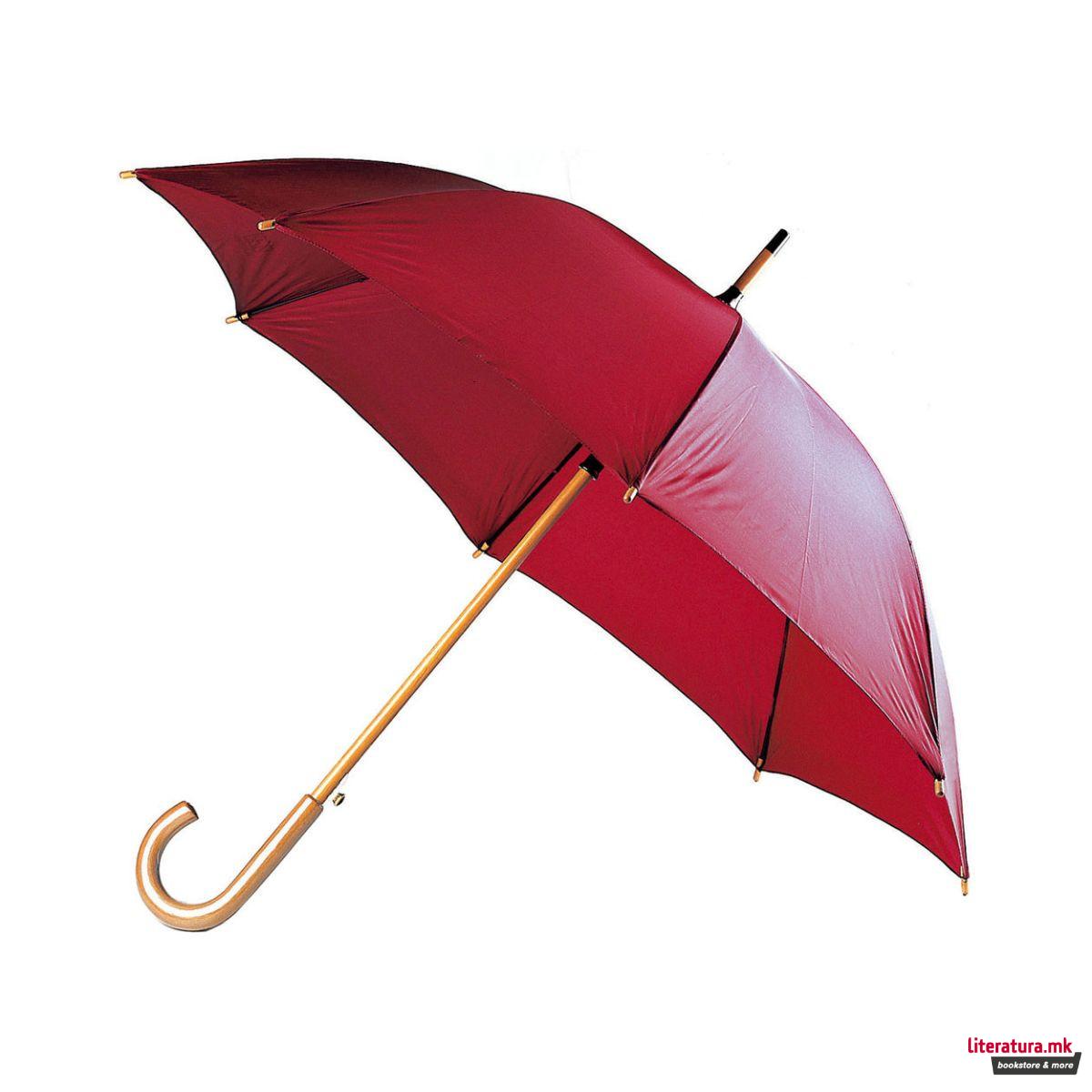 Чадор, Berg, Zeus, црвен, дрвена рачка, 105 цм