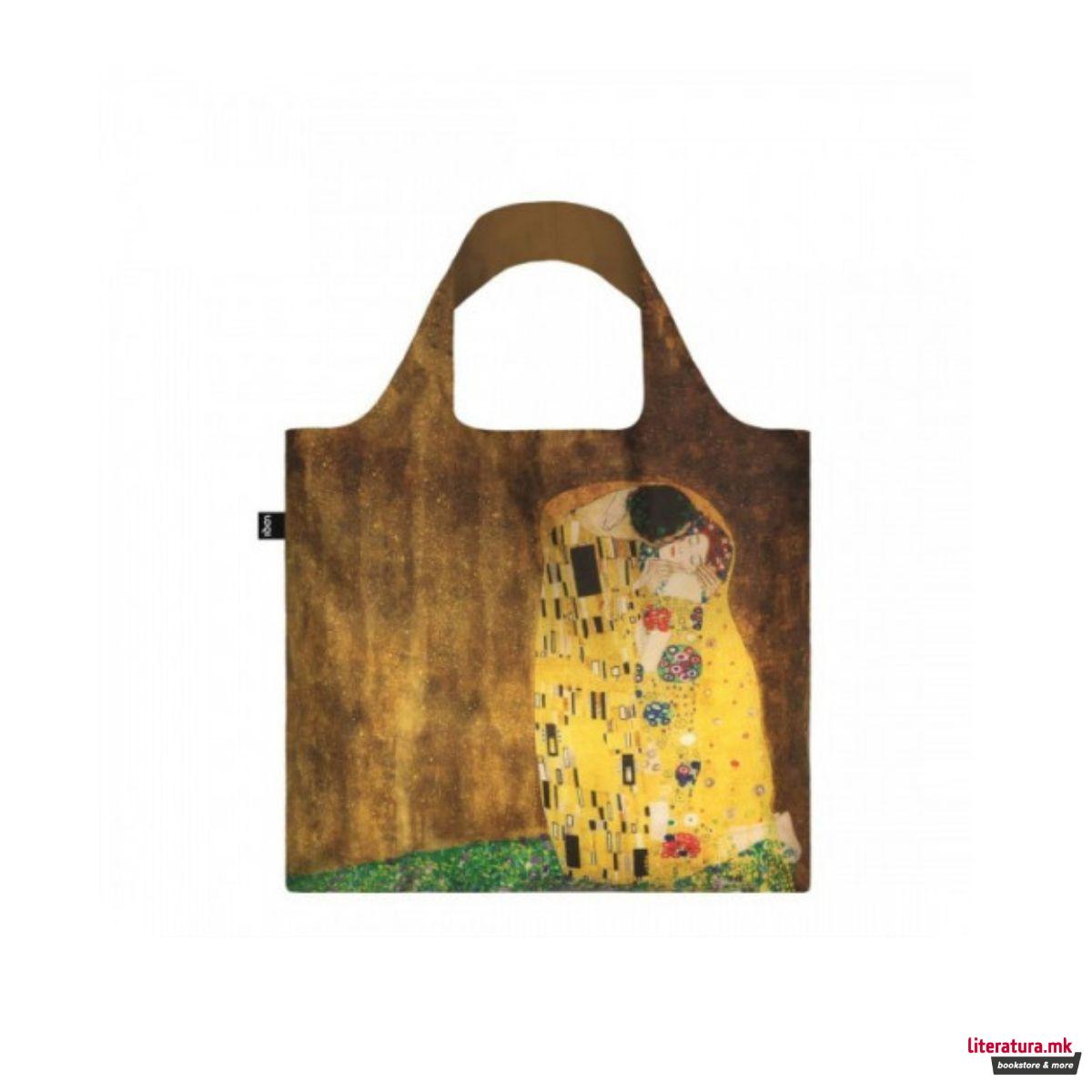 Сет торби, LOQI, Gustav Klimt - The Kiss/Metallic Matte Gold