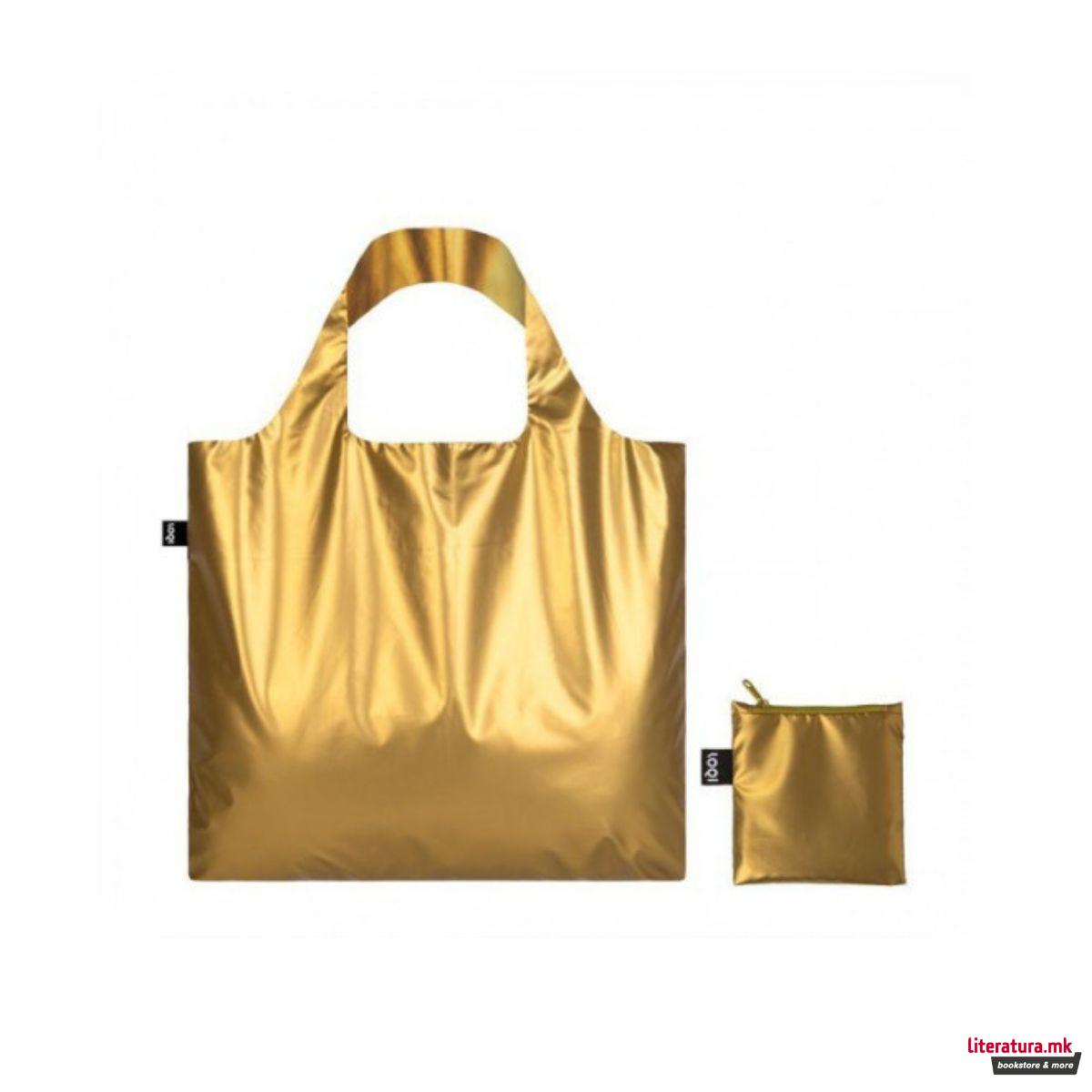 Сет торби, LOQI, Gustav Klimt - The Kiss/Metallic Matte Gold