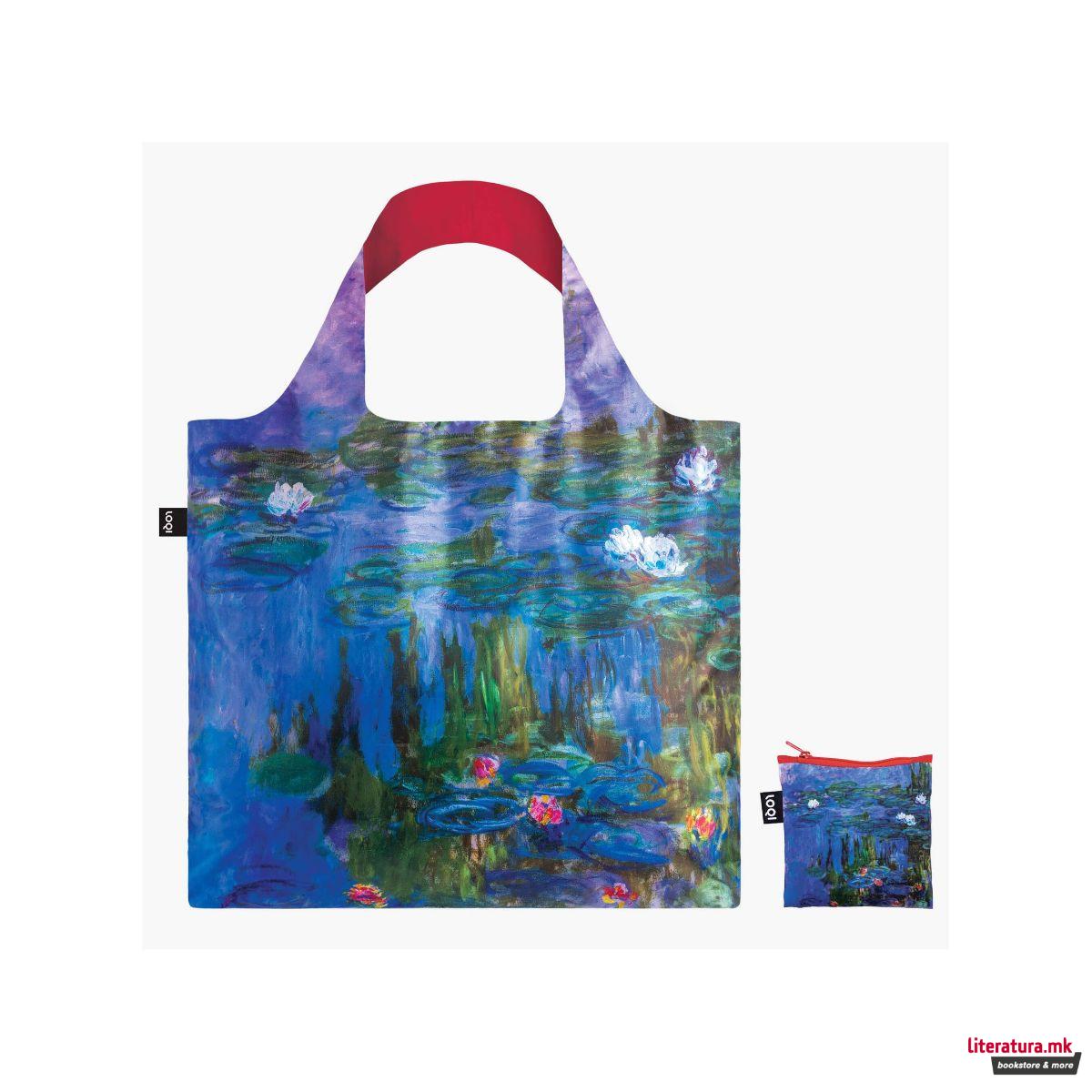 Торба, LOQI, Claude Monet - Water Lilies 