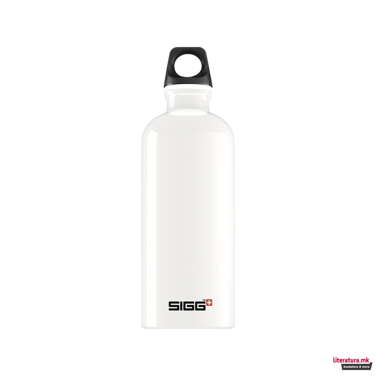 Шише за вода, Sigg, Traveller White, 600мл 