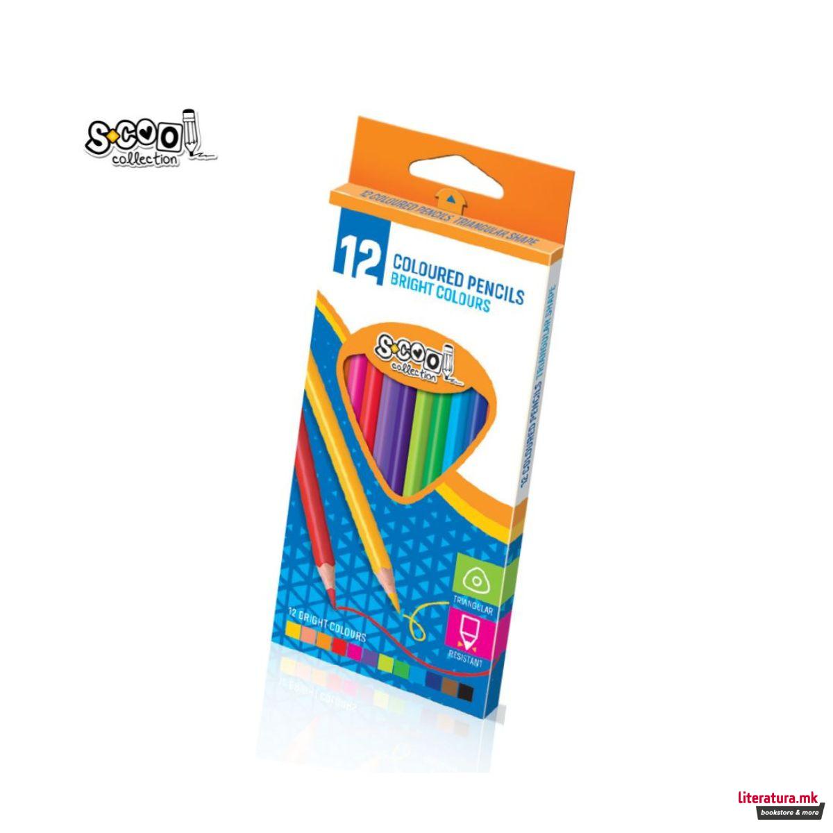 Дрвени боици, S-Cool, Triangular, 1/12 