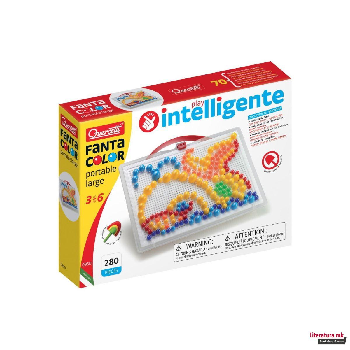 Табла со пинови, Fanta Color, Portable, голема, 280 пинови, mix 