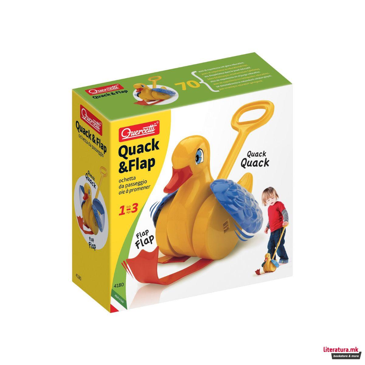 Игралка на туркање Quack & Flap 