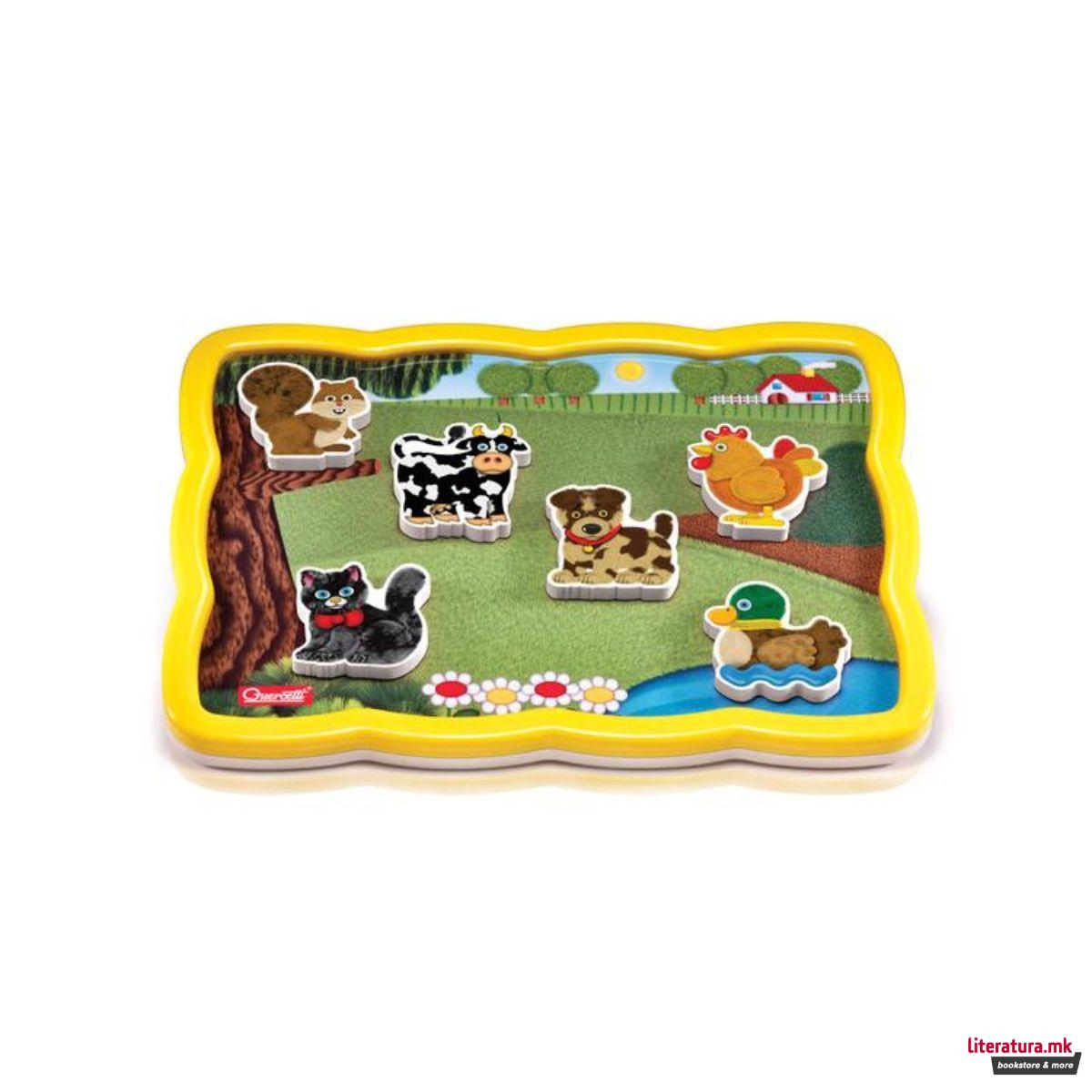 Магнетна сложувалка, Smart Puzzle - Farm, 13 парчиња 